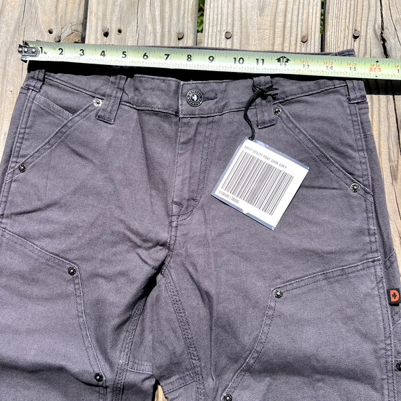 Dovetail Workwear Women's Britt Utility Canvas Pants, 6/32, Grey - Picture 8 of 11